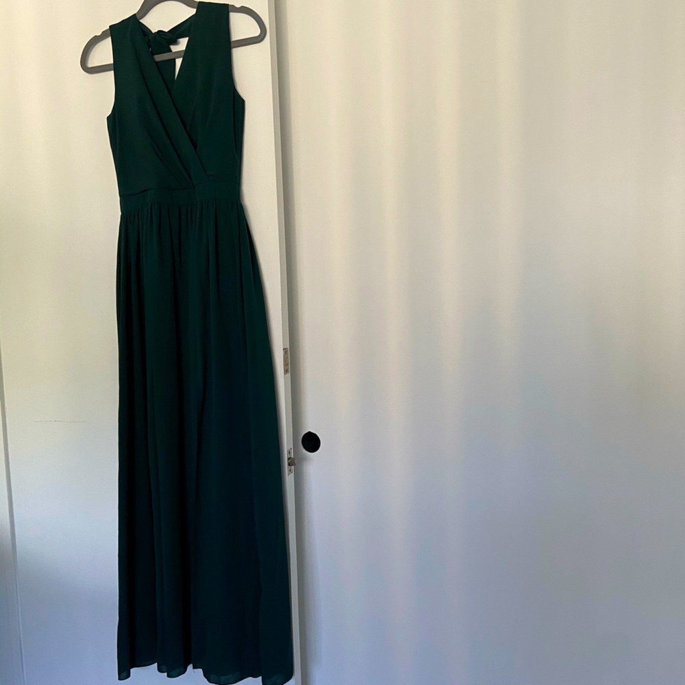 Green maxi dress